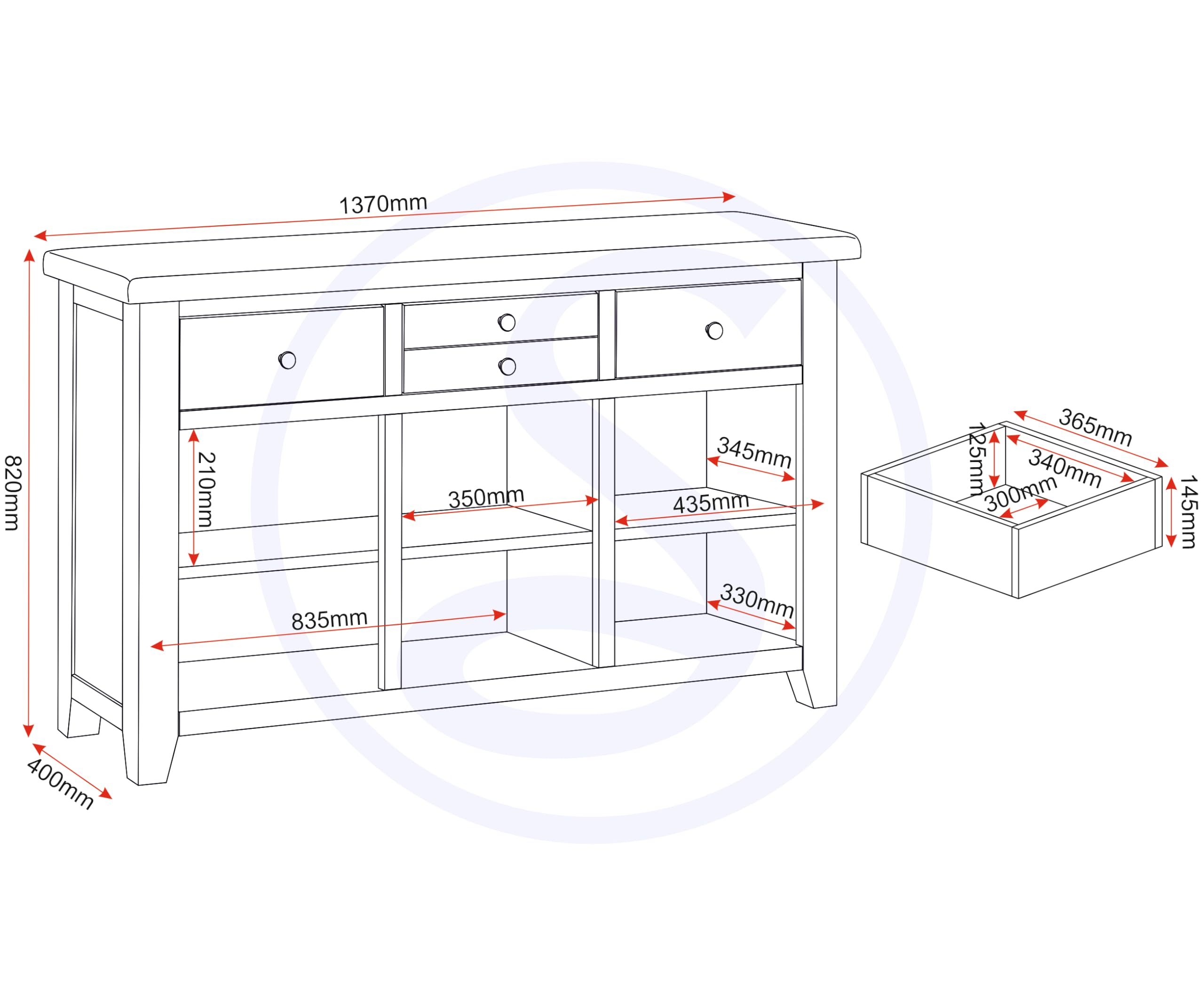 Seconique Windsor Sideboard