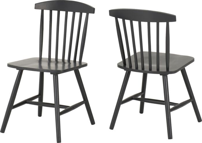 Furniture 321 Emery Chair Indoor Set Of 2 Rubberwood Chairs