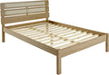 Seconique Monaco 4'6" Bed High Foot End in Grey/Oak Effect Double Bed