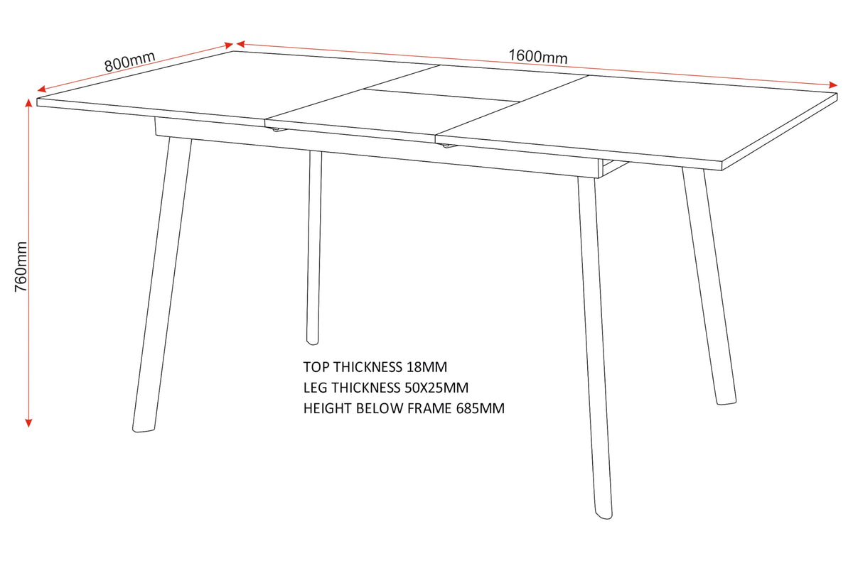 Seconique Avery Extending Dining Table in Concrete/Grey Oak Effect