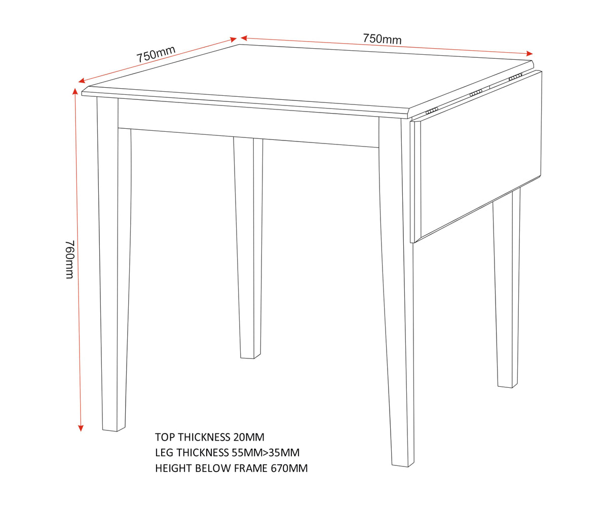 Seconique Vienna Drop Leaf Dining Set