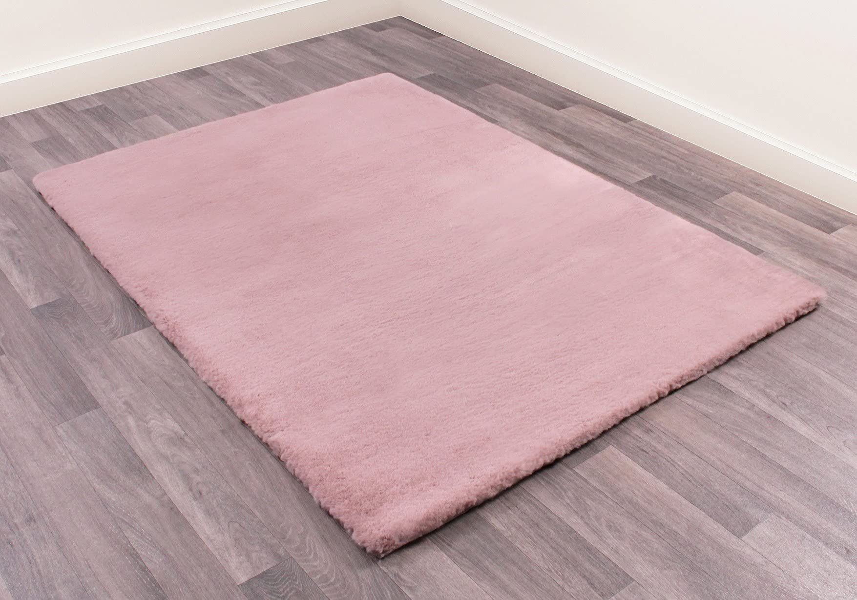 Lord of Rugs Lux Faux Fur Rug for Bedroom Dining Living Room Carpet Super Soft Fluffy Plush Plain Modern Floor Shaggy Rug