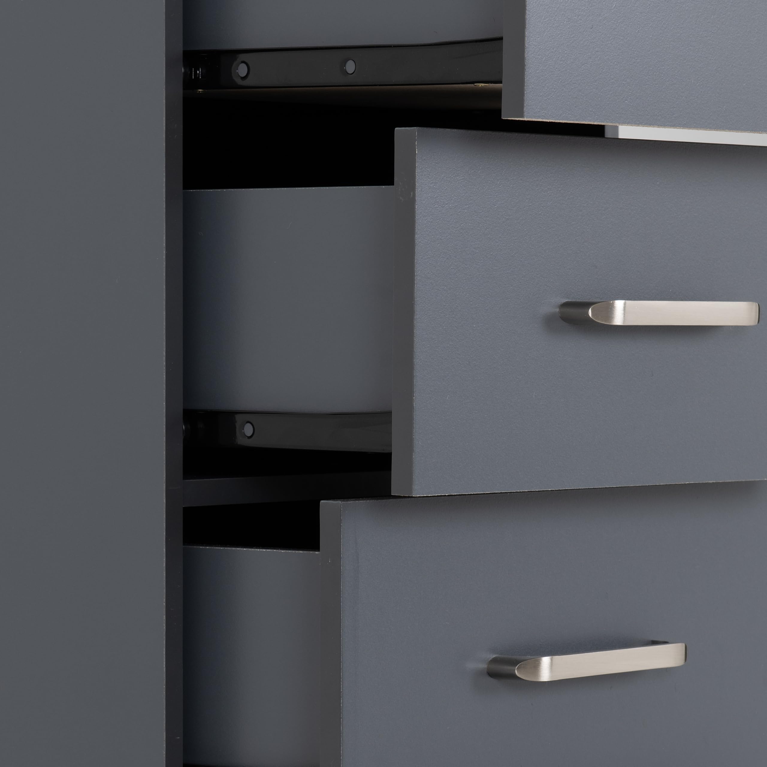 Seconique Dakota 5 Drawer Narrow Chest