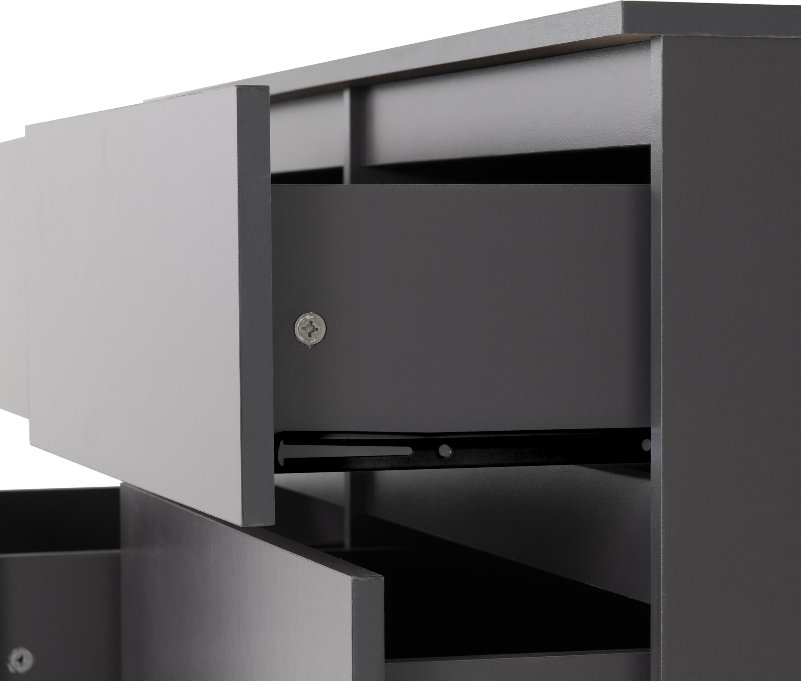 Seconique Malvern 6 Drawer Chest in Grey
