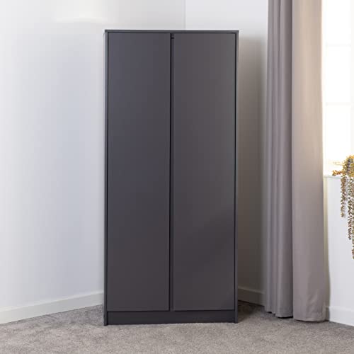 Seconique Malvern 2 Door Wardrobe in Grey