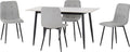 Fenton Dining Set with 4 Chairs Grey | Light Grey