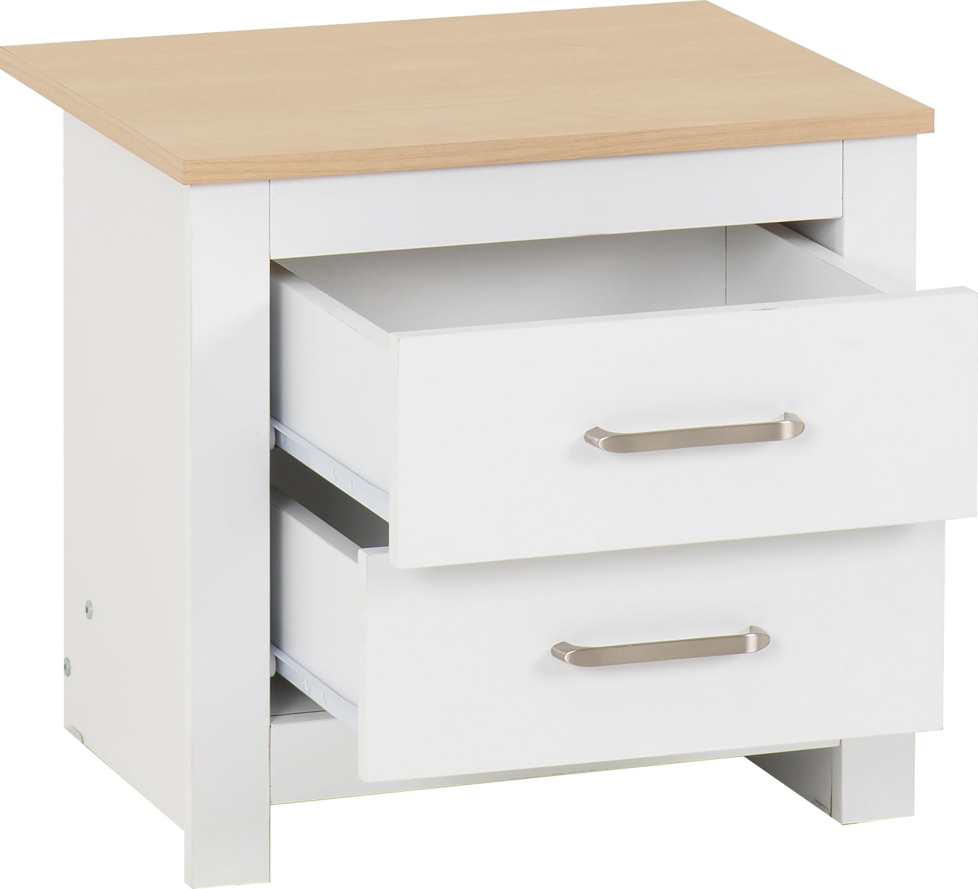 Seconique 2 Drawer Bedside, Engineered Wood