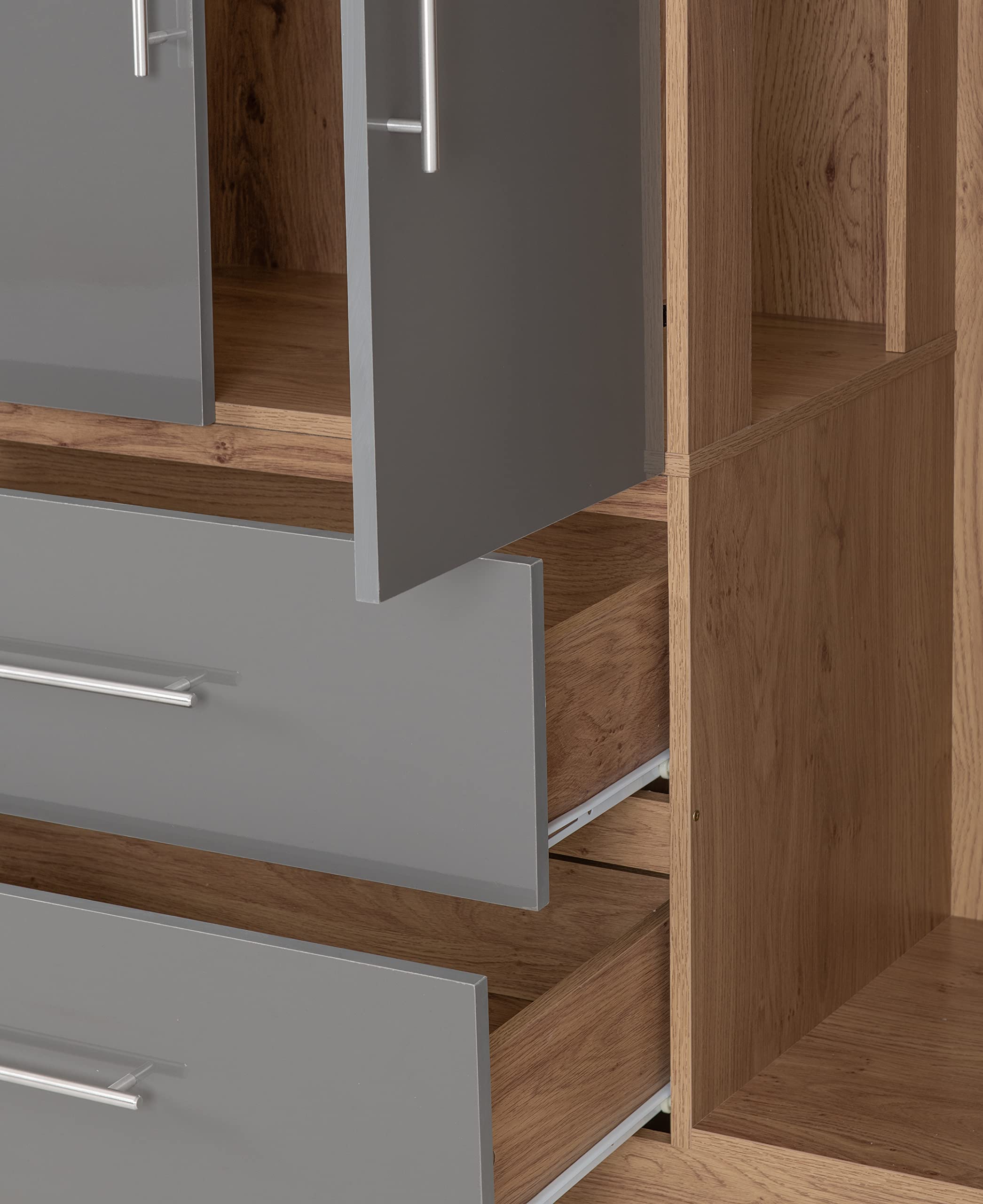Seconique Seville 2 Door 1 Drawer Wardrobe