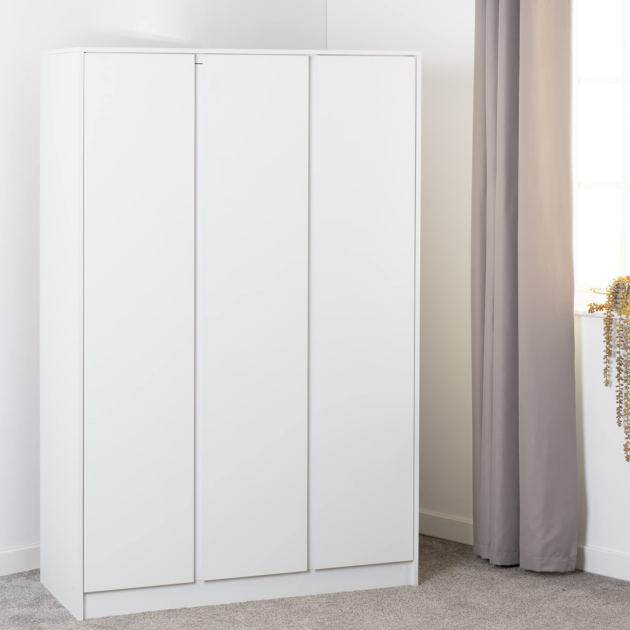 Seconique Malvern 3 Door Wardrobe in White