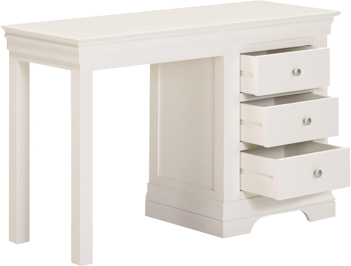 Furniture 321 Bordeaux 3 Drawer Dressing Table, 115x44.5x76cm, French-Inspired Traditional Style, Fully Assembled