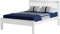 Xpress Delivery Monaco 4'6" Double Bed Low Foot End in white
