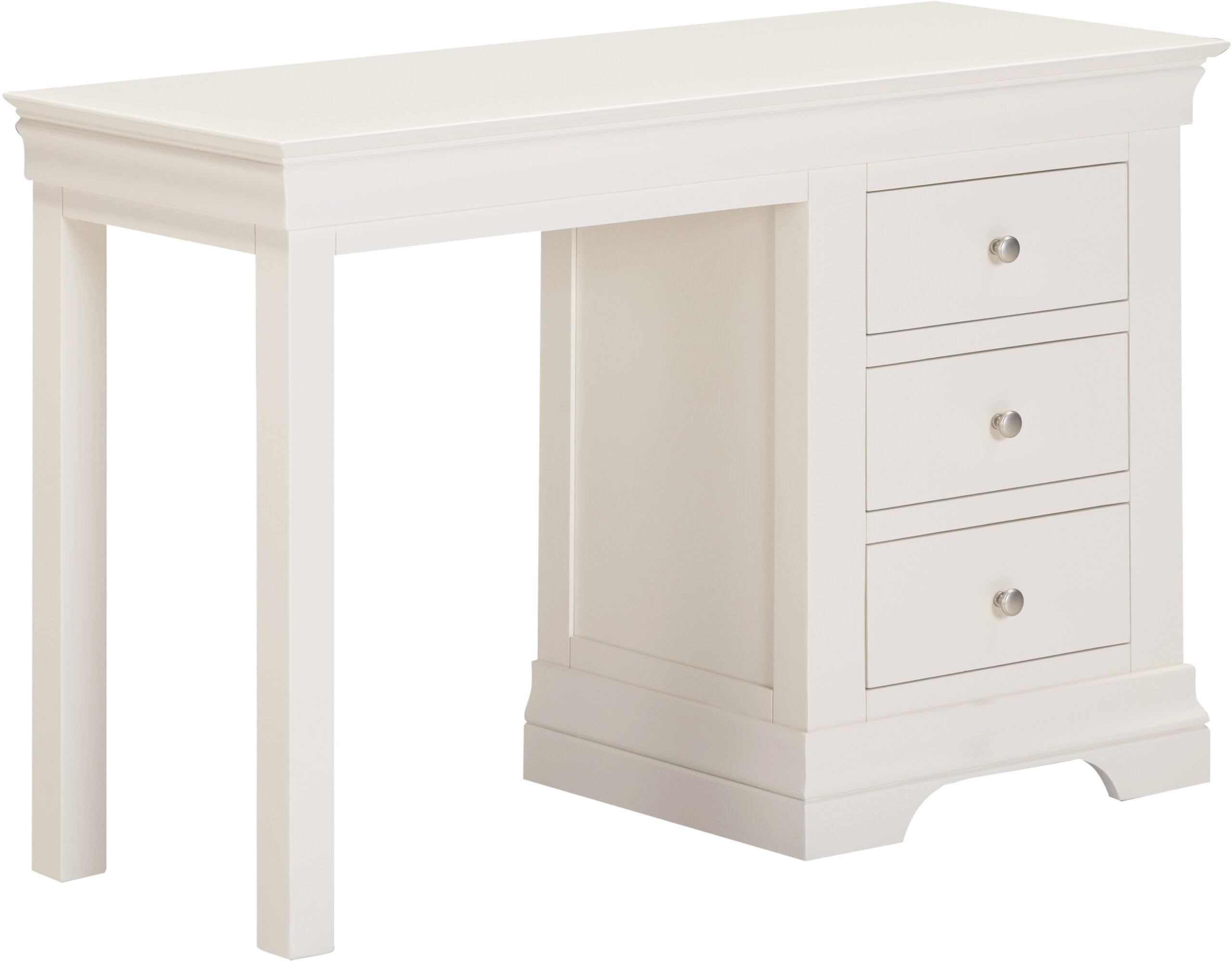 Furniture 321 Bordeaux 3 Drawer Dressing Table, 115x44.5x76cm, French-Inspired Traditional Style, Fully Assembled