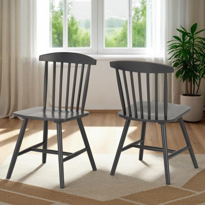 Furniture 321 Emery Chair Indoor Set Of 2 Rubberwood Chairs