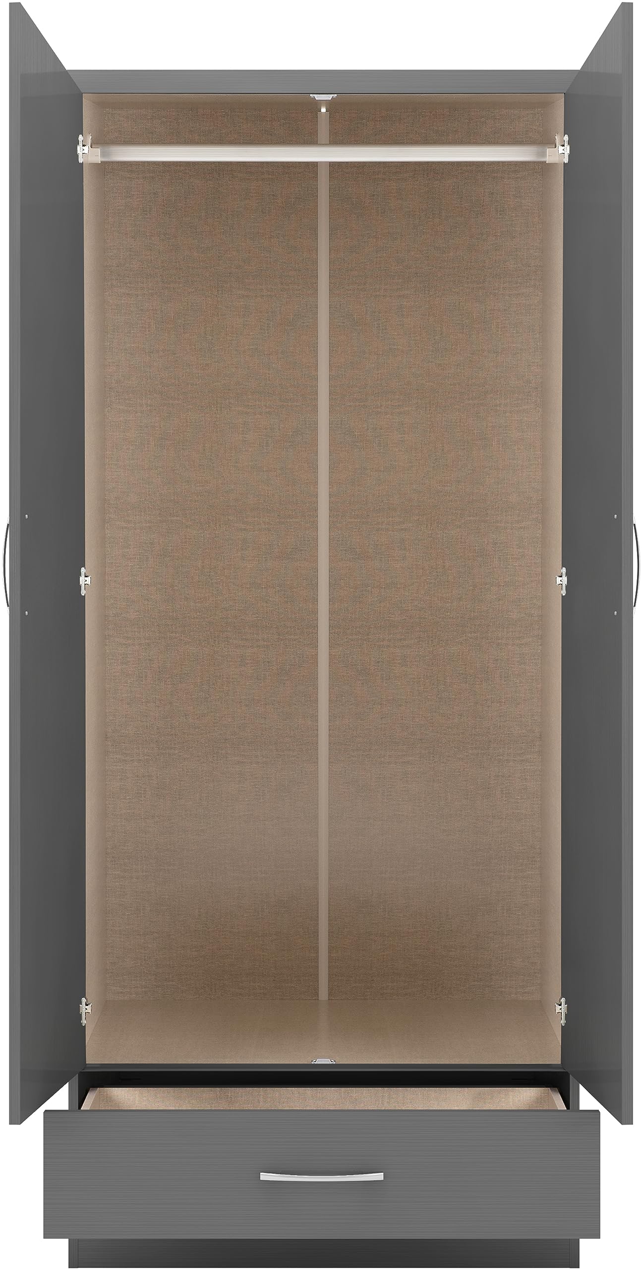 Seconique Nevada 1 Door 1 Drawer Wardrobe