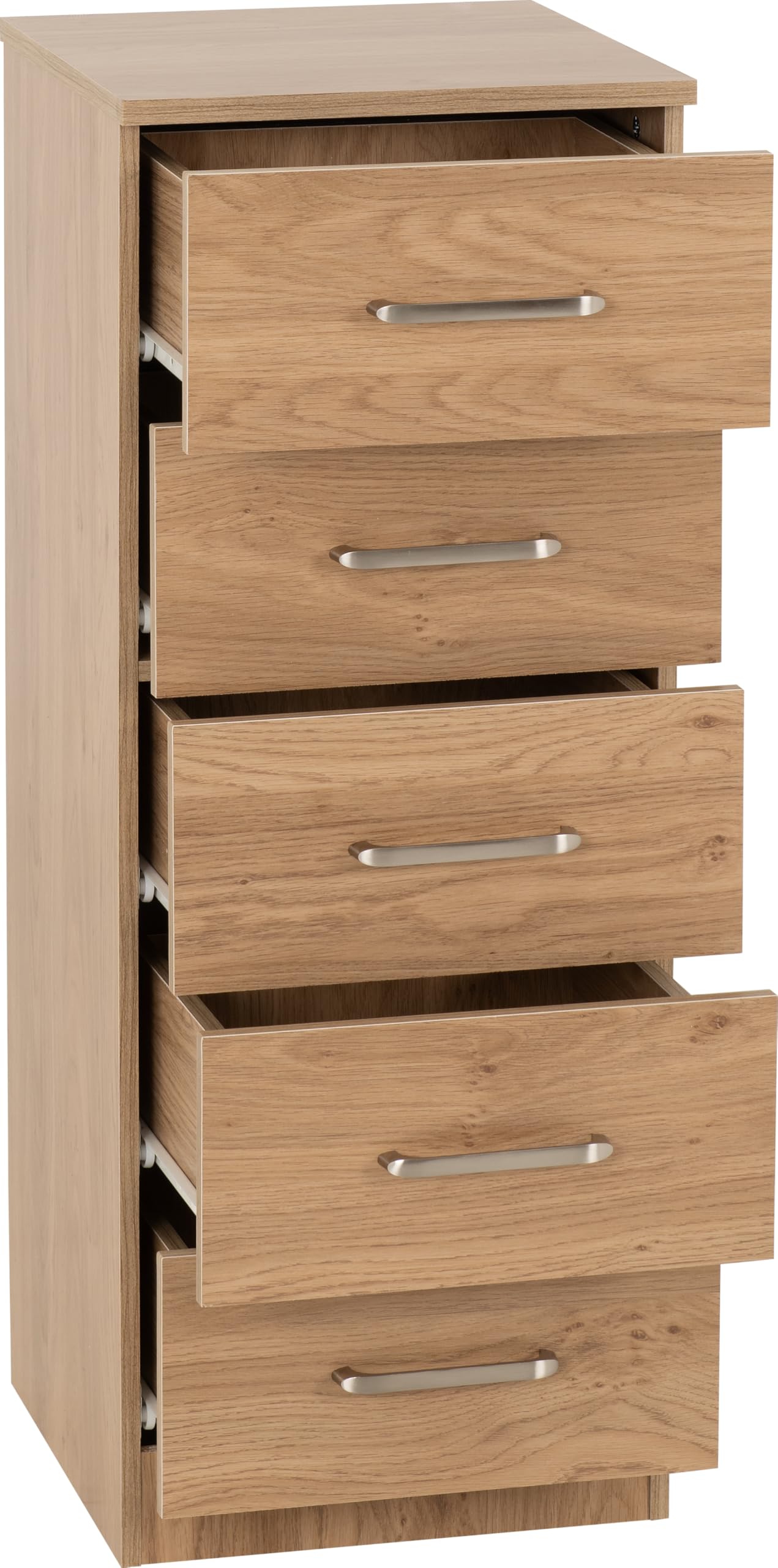 Seconique Dakota 5 Drawer Narrow Chest