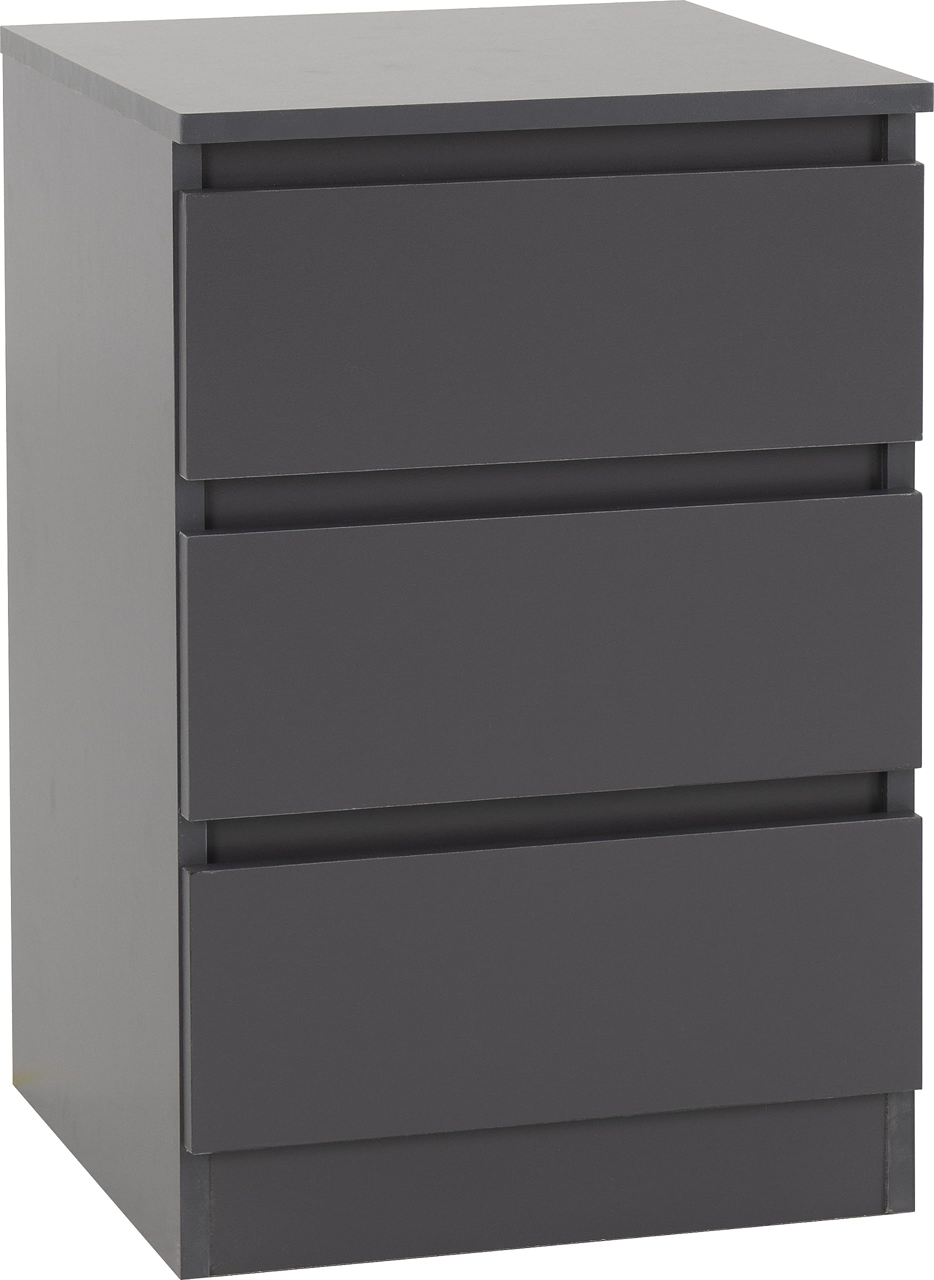 Seconique Malvern 3 Drawer Bedside