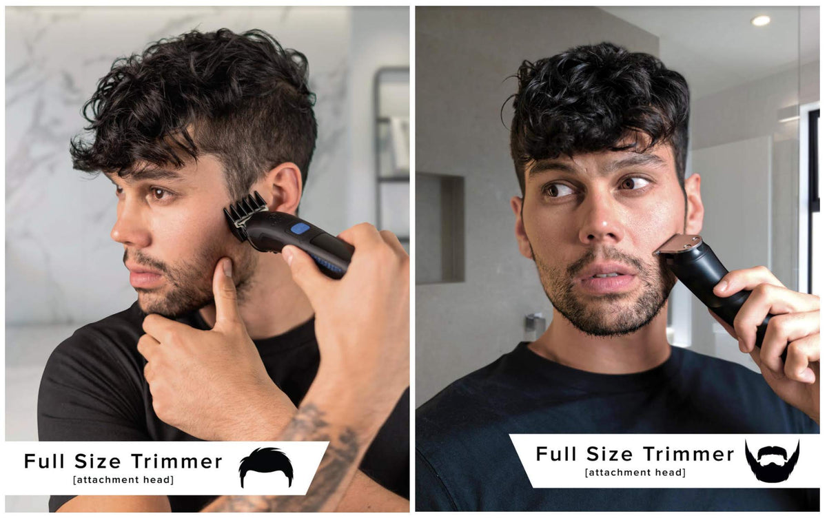 BakBlade BODBARBER Men's Grooming Kit - Full Body Manscaping & Beard Trimmer - Waterproof, Fast Charging, Long Lasting