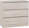 Seconique Malvern 3 Drawer Chest in Urban Snow