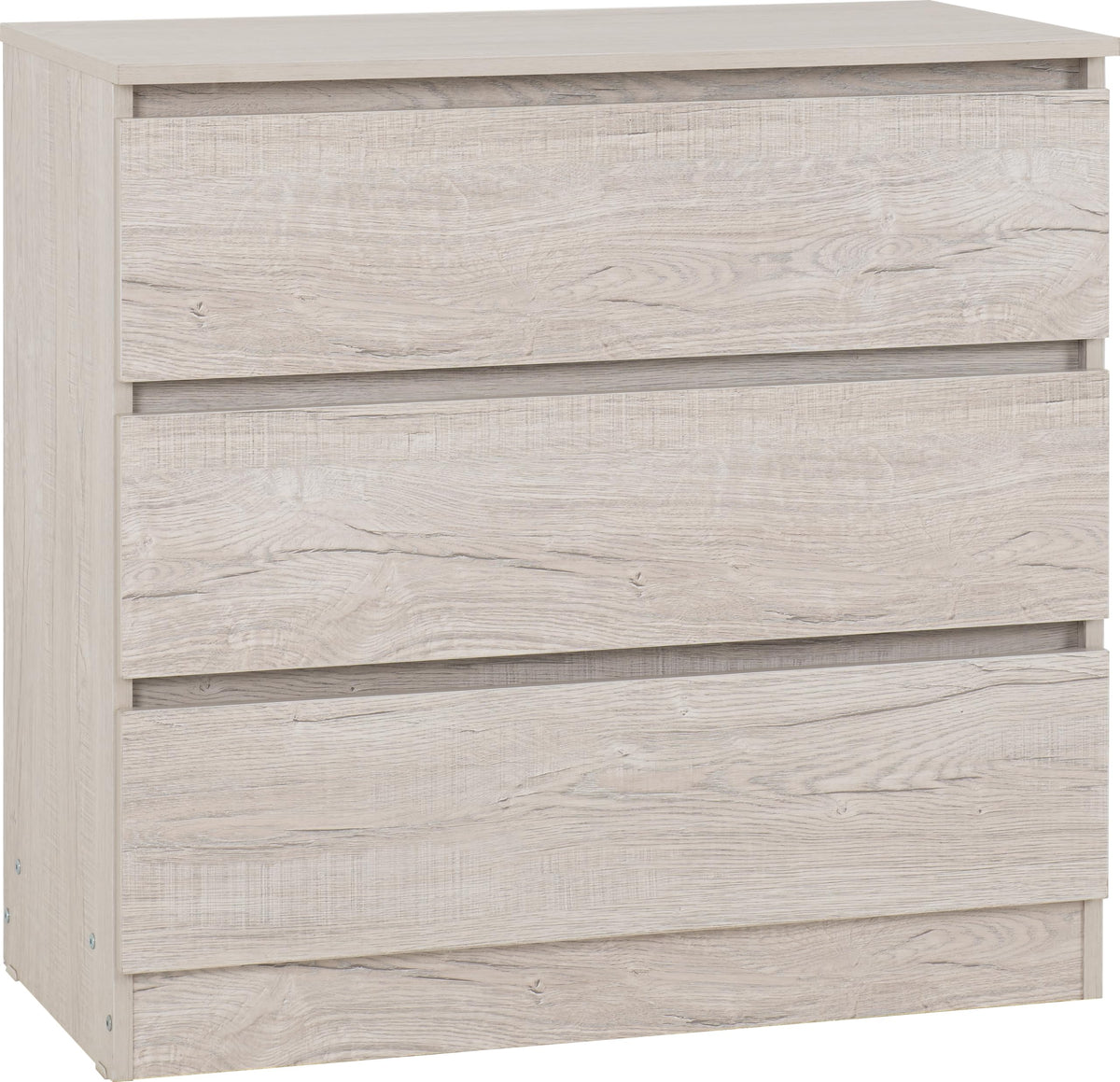 Seconique Malvern 3 Drawer Chest in Urban Snow