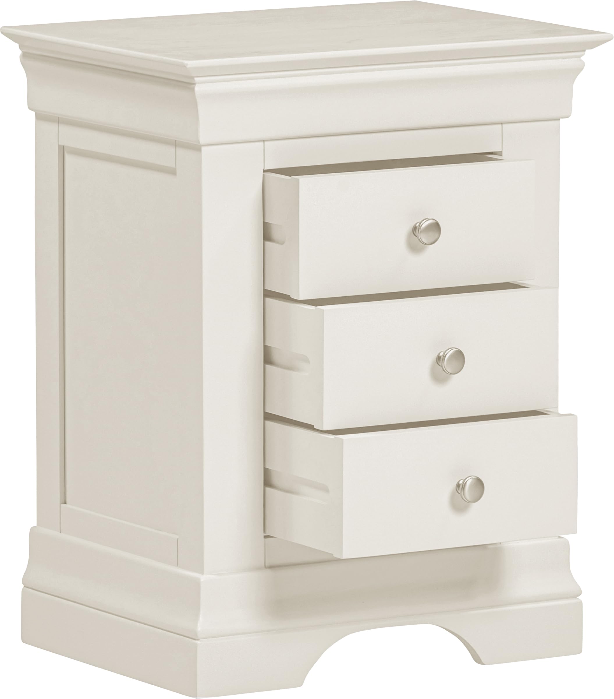 Seconique Bordeaux 3 Drawer Bedside