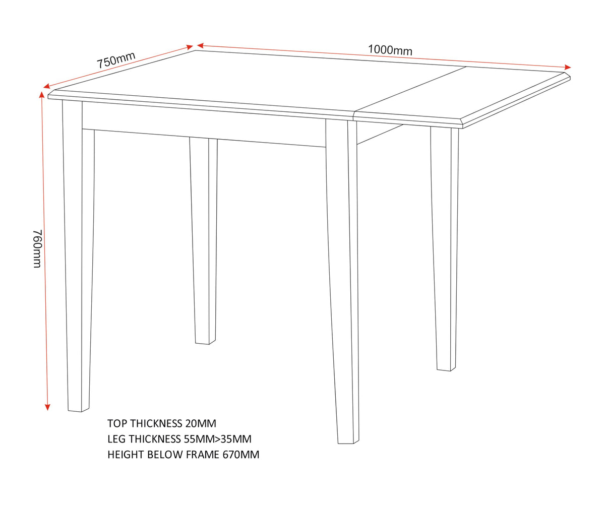 Seconique Vienna Drop Leaf Dining Set
