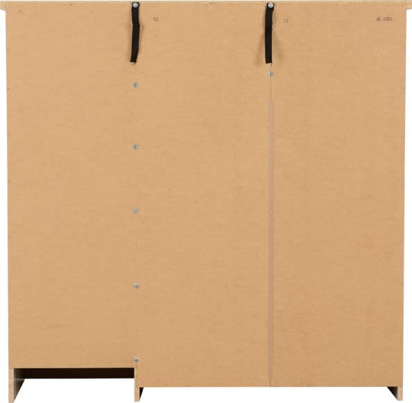Kelsey Stores Nevada 5 Drawer 1 Door Low Wardrobe Chest With Metal Hanging And Metal Handles