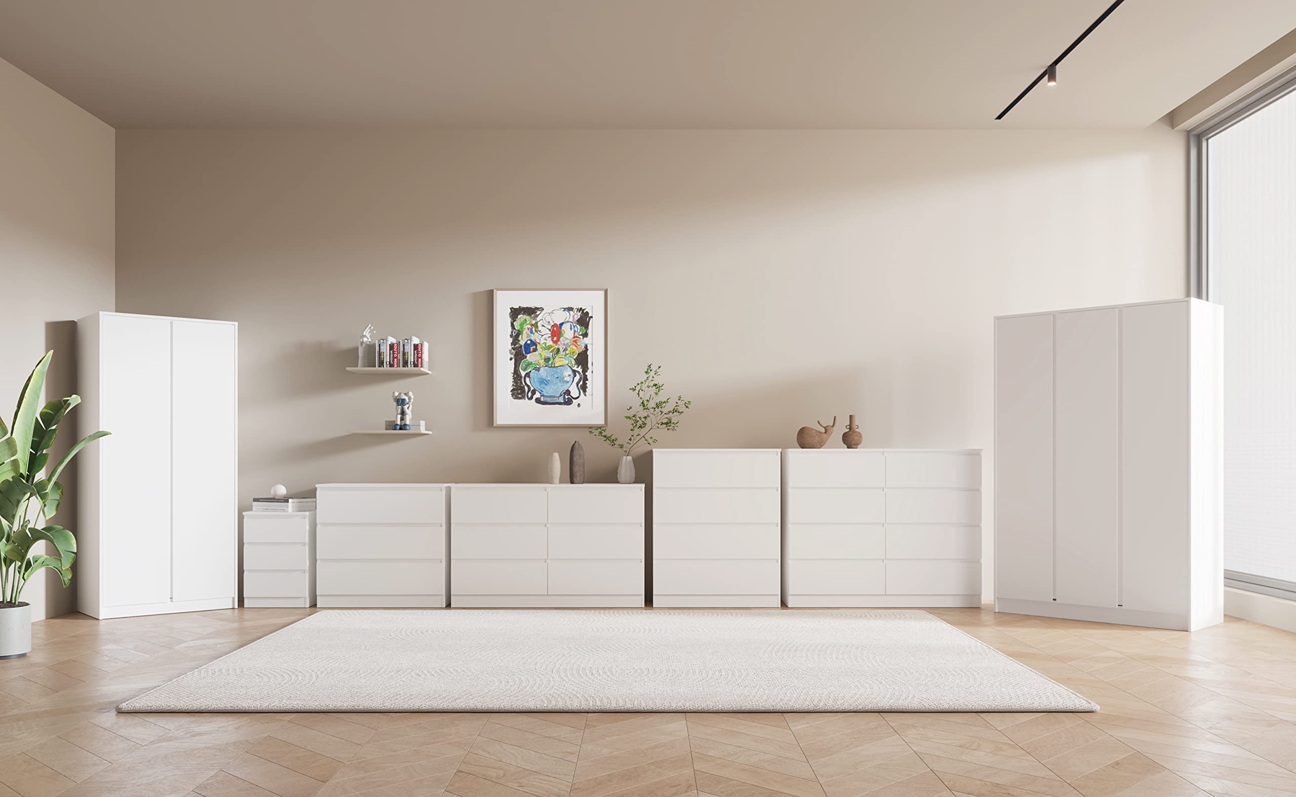 Seconique Malvern 2 Door Wardrobe in White