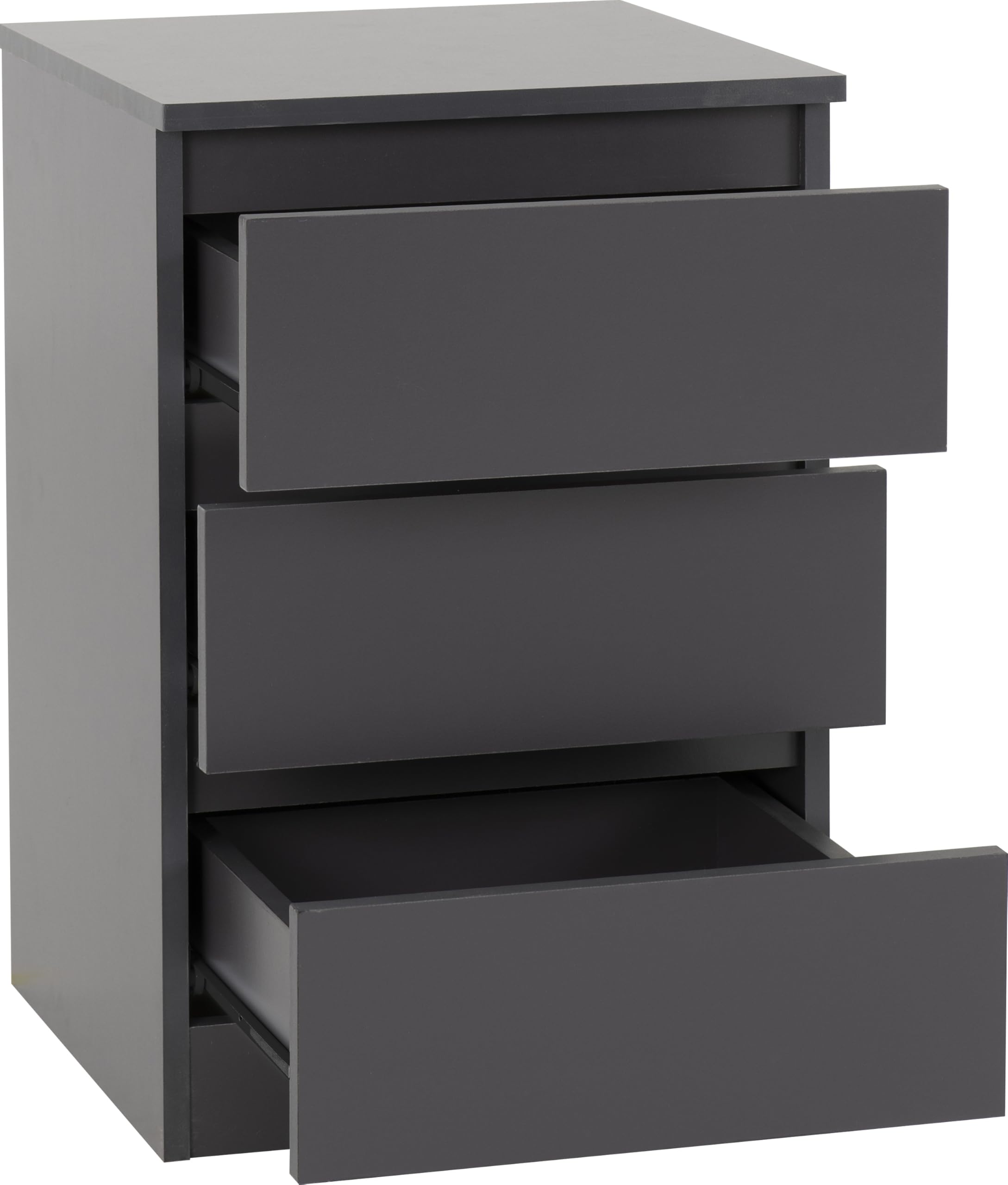 Seconique Malvern 3 Drawer Bedside