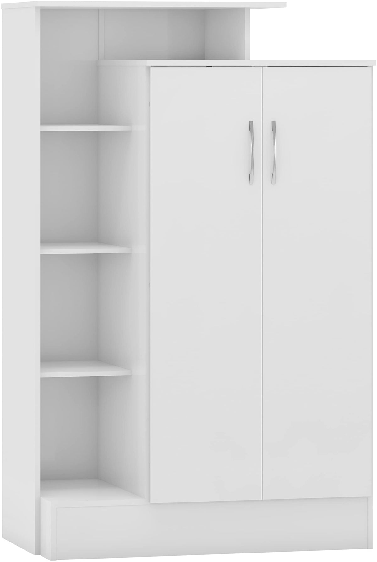 Seconique Ludlow 2 Door Wardrobe - White/Oak Lacquer