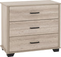 Seconique Oliver 3 Drawer Chest in Light Oak Effect