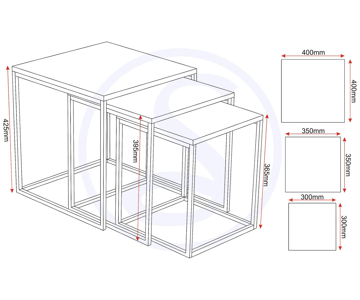 Seconique Charisma Nest of Tables