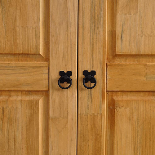 Black Corona Metal Pull Handles/Hinges/Pins Studs Replacement Furniture Fittings for Cabinets Wardrobe Drawer (12PCS)