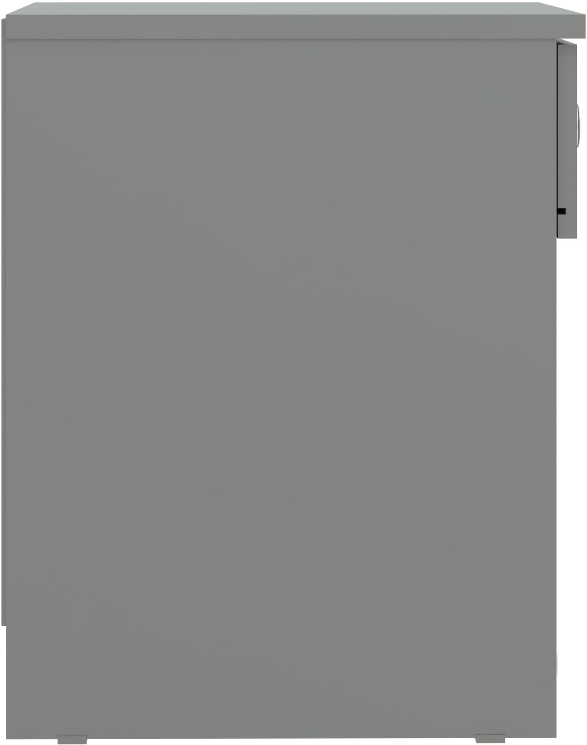 Seconique Denver Bedside in Grey Gloss