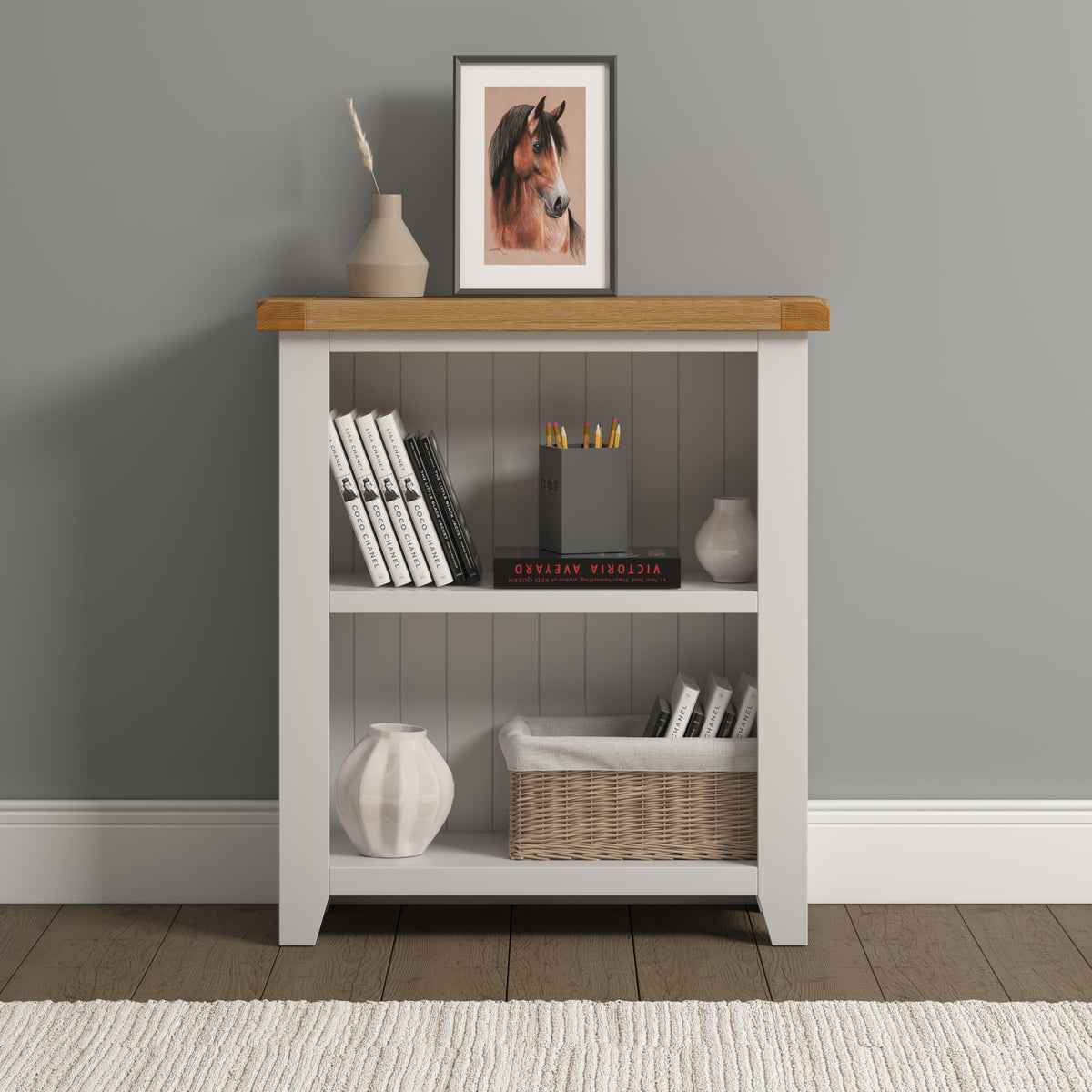 Seconique Windsor Low Bookcase