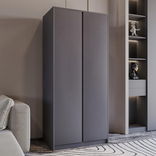 Seconique Malvern 2 Door Wardrobe in Grey