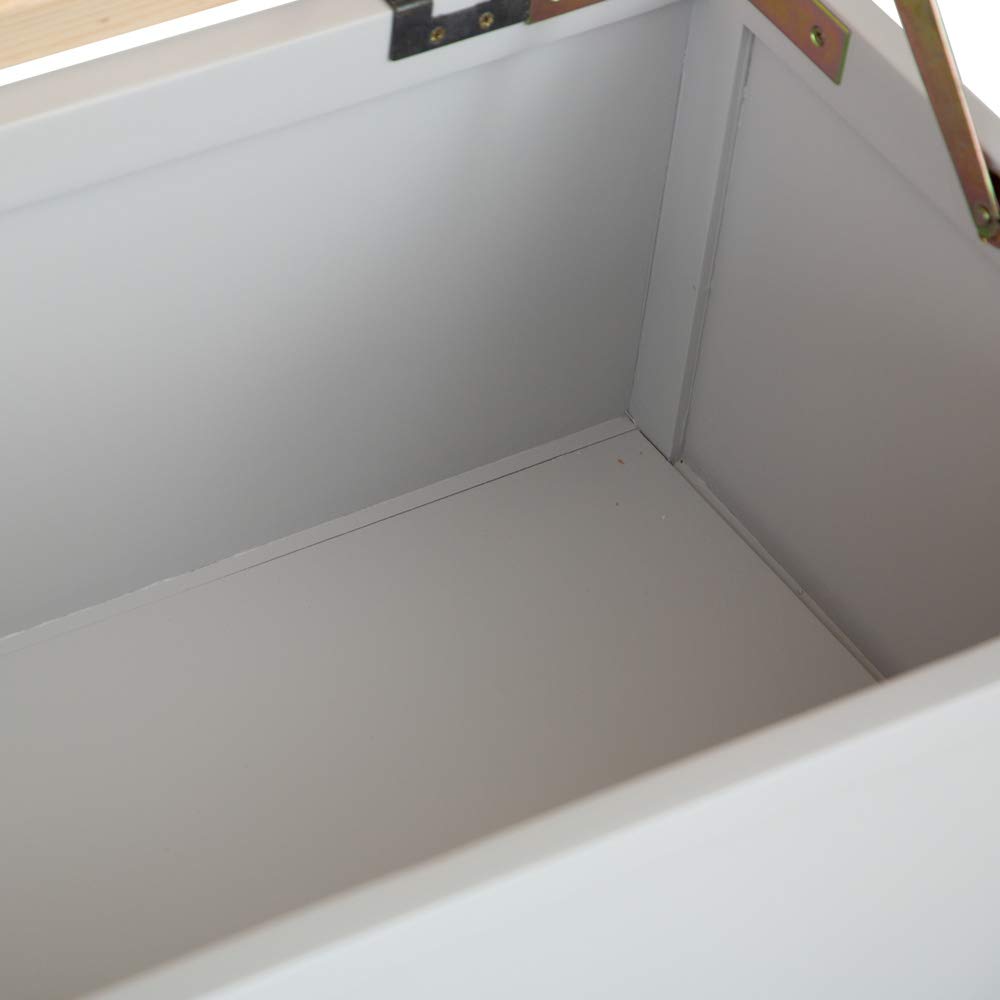 The Furniture Outlet Salisbury Grey Painted Oak Blanket Box