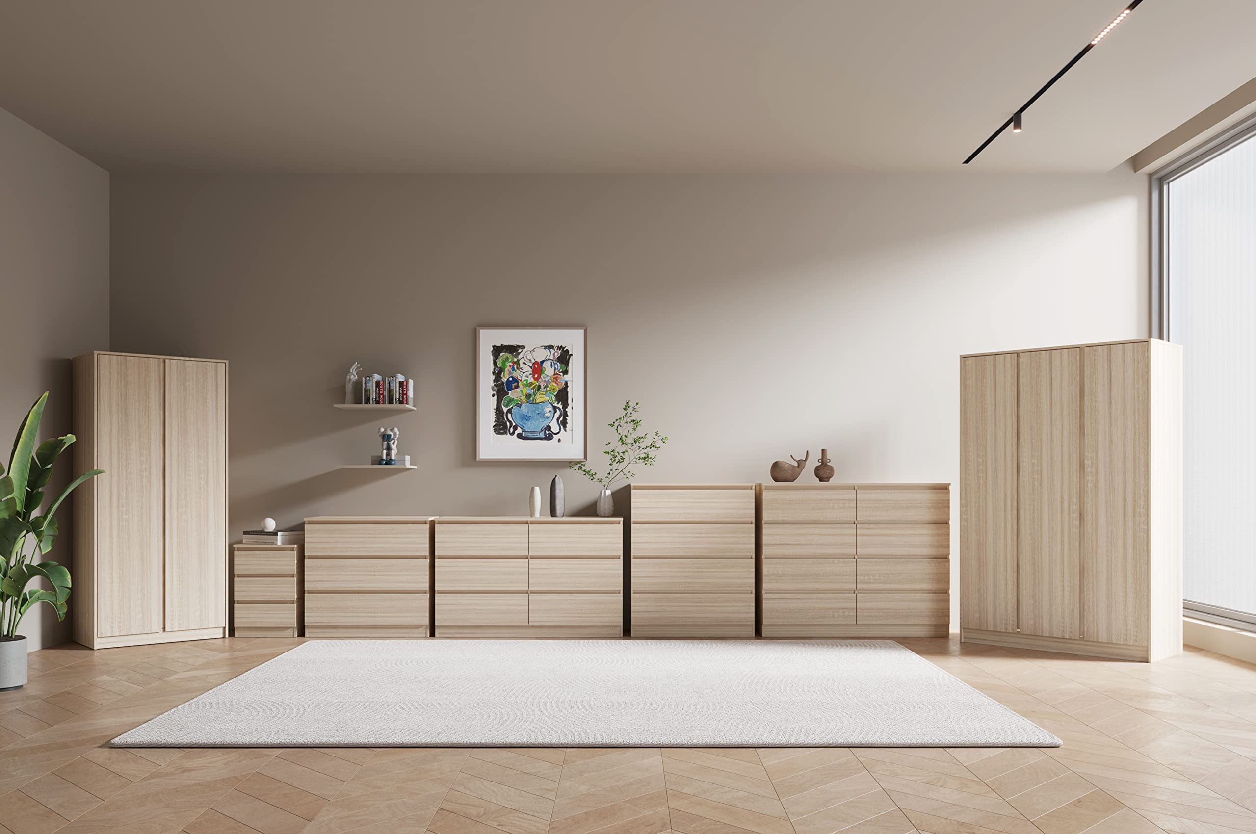 Seconique Malvern 3 Door Wardrobe in Sonoma Oak Effect