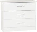 xpress delivery Nevada 3 Drawer Chest in White