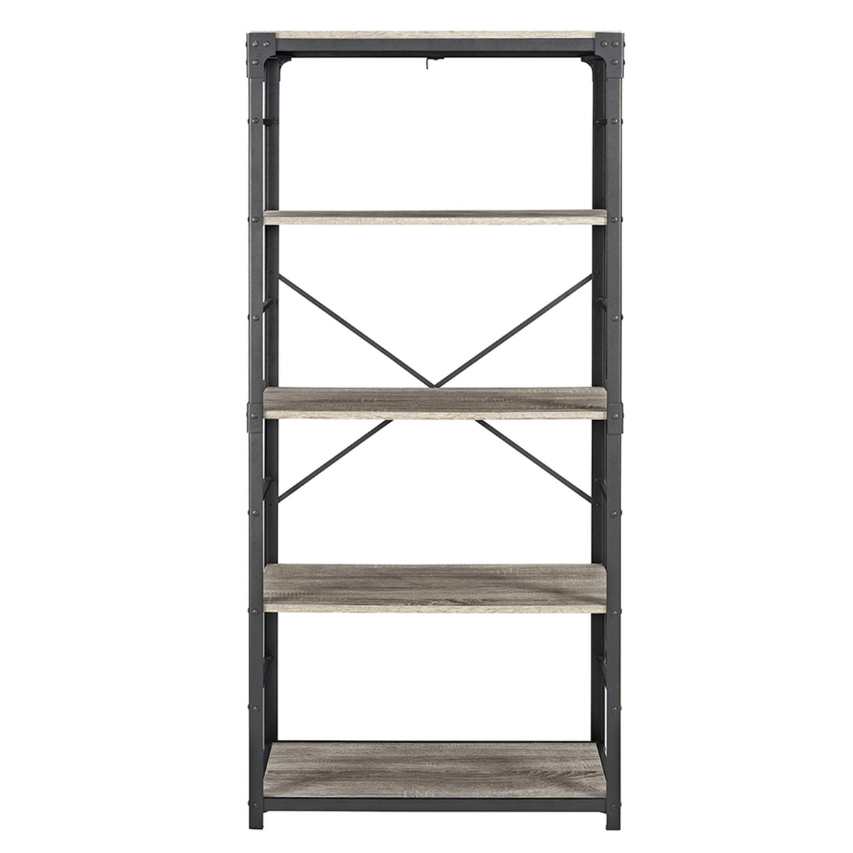 WE Furniture Industrial Bookshelf