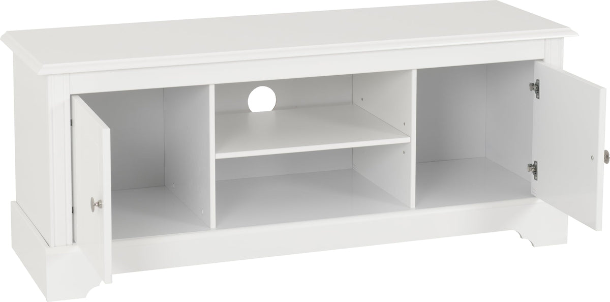 Seconique Stratford 2 Door TV Unit in White