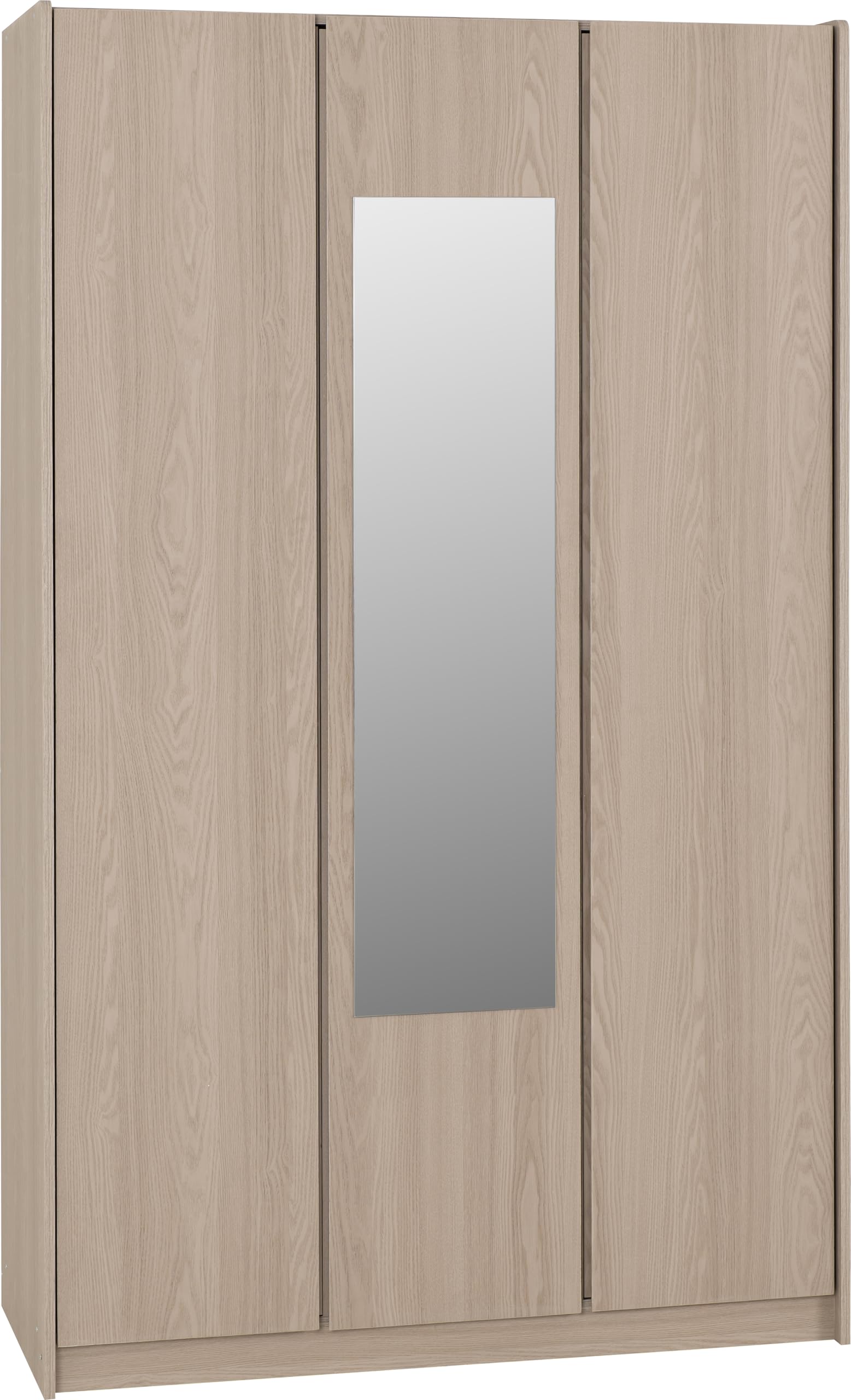 Seconique Paris 3 Door Mirrored Wardrobe in Smoked Ash Effect