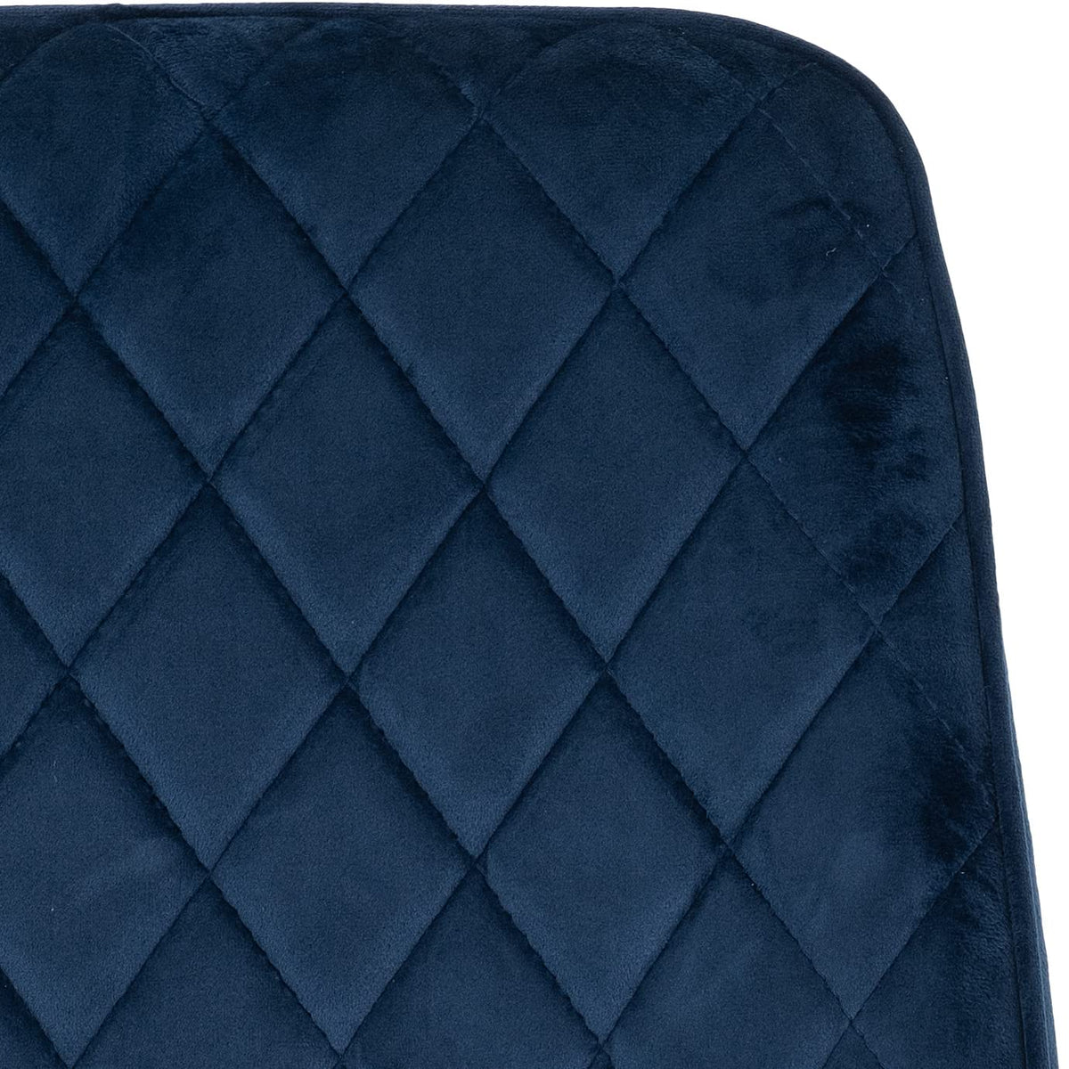 Seconique Avery Dining Chair Set of 2 in Sapphire Blue Velvet