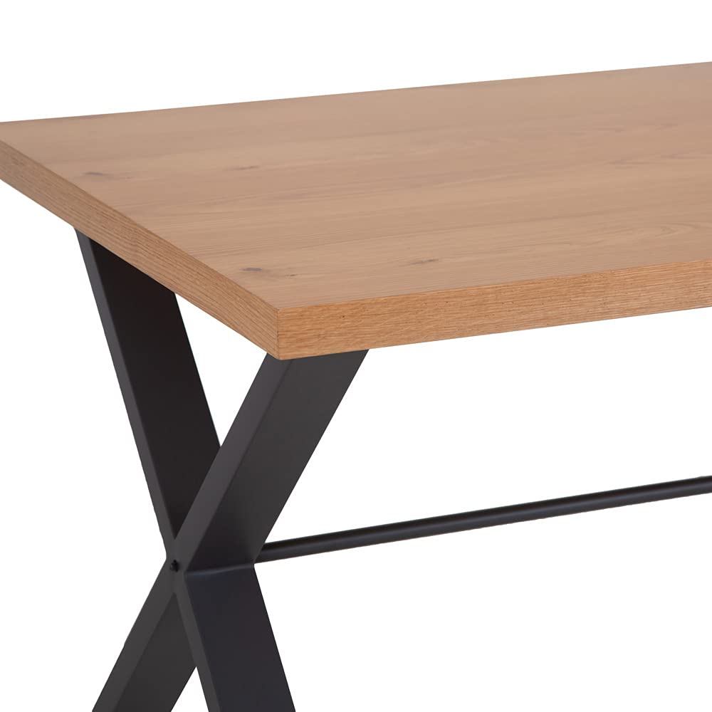 The Furniture Outlet Urban Industrial Oak 1.3m Dining Table (Table Only)