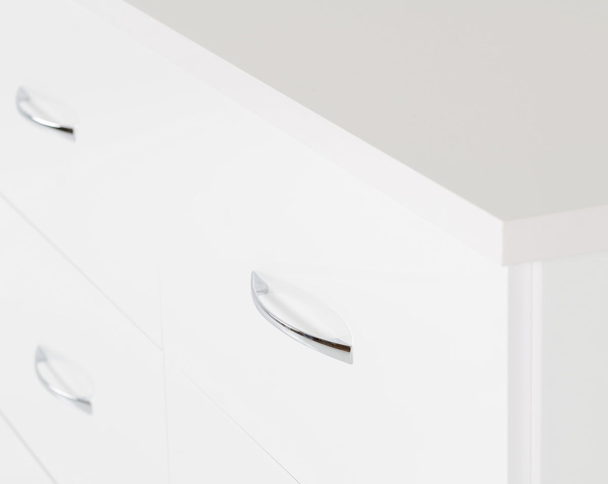 Nevada Chest Of Drawers 6 Drawer With Metal Handle Storage Unit