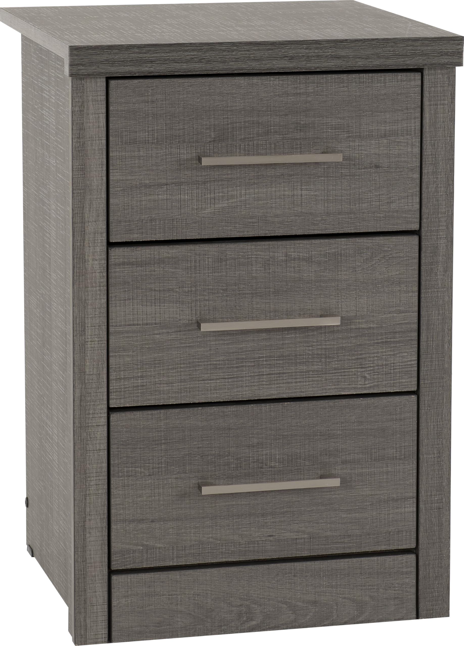 Seconique Lisbon 2 Drawer 1 Shelf Bedside Cabinet