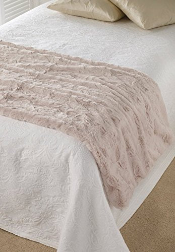 Faux Fur Luxury Throw - Oyster