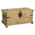 Seconique Corona Single Storage Chest/Coffee Table with Storage Distressed Waxed Finish