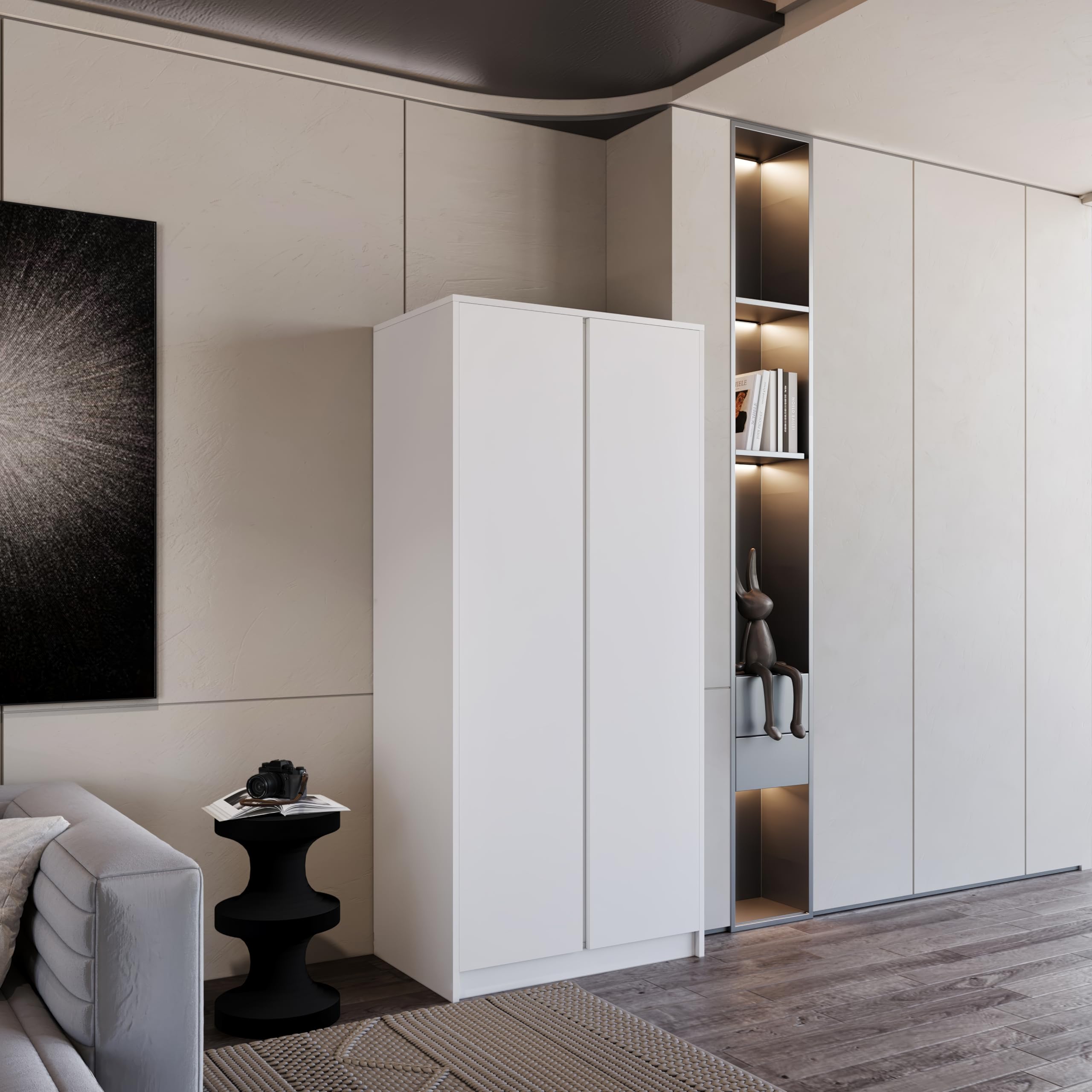 Seconique Malvern 2 Door Wardrobe in White