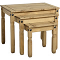 Corona Mexican Pine Nest of Tables