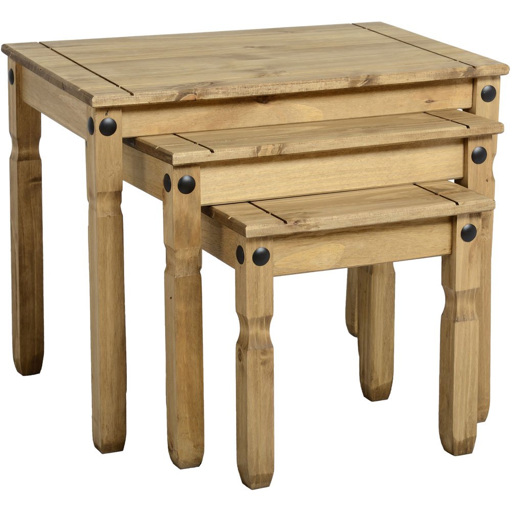 Corona Mexican Pine Nest of Tables